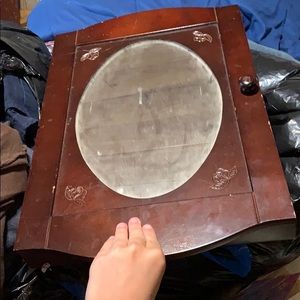 A magnet wall jewelry hanger